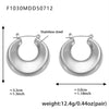 Wholesale 316L Stainless Steel Geometric Fashion Highpolished Gold Plated Women's Earrings