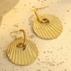 Wholesale Stainless Steel Geometric Fashion Light Luxury Electroplated Women's Earrings