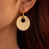 Wholesale Stainless Steel Geometric Fashion Light Luxury Electroplated Women's Earrings
