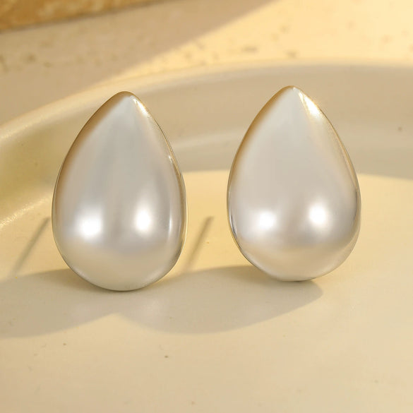 Wholesale Stainless Steel Geometric Fashion Luxury Electroplated Earrings For Women
