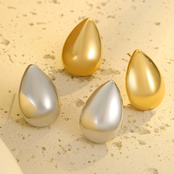 Wholesale Stainless Steel Geometric Fashion Luxury Electroplated Earrings For Women