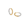 Wholesale Stainless Steel Geometric Fashion Minimalist Embossed Electroplated Women's Earrings