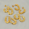 Wholesale Stainless Steel Geometric Fashion Retro Earrings For Women With Electroplating Design