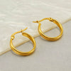 Wholesale Stainless Steel Geometric Fashion Retro Earrings With Electroplating Treatment For Women