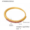 Wholesale 316L Stainless Steel Geometric Fashion Ring Electroplated Jewelry