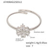 Wholesale 316L Stainless Steel Geometric Fashion Ring Electroplated Jewelry