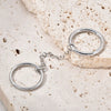 Wholesale Stainless Steel Geometric Fashion Stacked Finger Ring With Electroplating