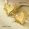 Wholesale Stainless Steel Geometric Fashion Tassel Earrings With Electroplating