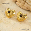 Wholesale Stainless Steel Geometric Fashion Tassel Earrings With Electroplating