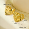Wholesale Stainless Steel Geometric Fashion Tassel Earrings With Electroplating