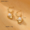 Wholesale Stainless Steel Geometric Fashion Tassel Earrings With Electroplating