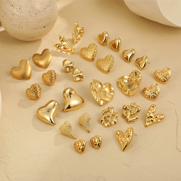 Wholesale Stainless Steel Geometric Fashion Tassel Earrings With Electroplating