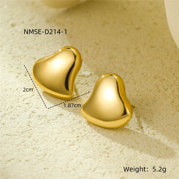 Wholesale Stainless Steel Geometric Fashion Tassel Earrings With Electroplating