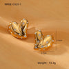 Wholesale Stainless Steel Geometric Fashion Tassel Earrings With Electroplating