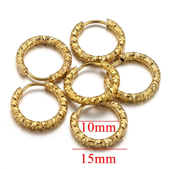 Wholesale Stainless Steel Geometric Fish Pattern Handmade Ladies Earrings With 18K Electroplating For Diy Jewelry Supplies