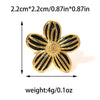 Wholesale Stainless Steel Geometric Flower Ring With Electroplating