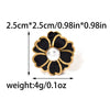 Wholesale Stainless Steel Geometric Flower Ring With Electroplating