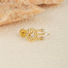 Wholesale Stainless Steel Geometric Flower Star Shape Electroplated Women's Anchor Cartilage Piercing Ear Cuff Dolphin Earrings Screw Ball Stud Ear Bone Stud