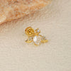 Wholesale Stainless Steel Geometric Flower Star Shape Electroplated Women's Anchor Cartilage Piercing Ear Cuff Dolphin Earrings Screw Ball Stud Ear Bone Stud