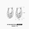 Wholesale Stainless Steel Geometric French Retro Electroplated Women's Earrings