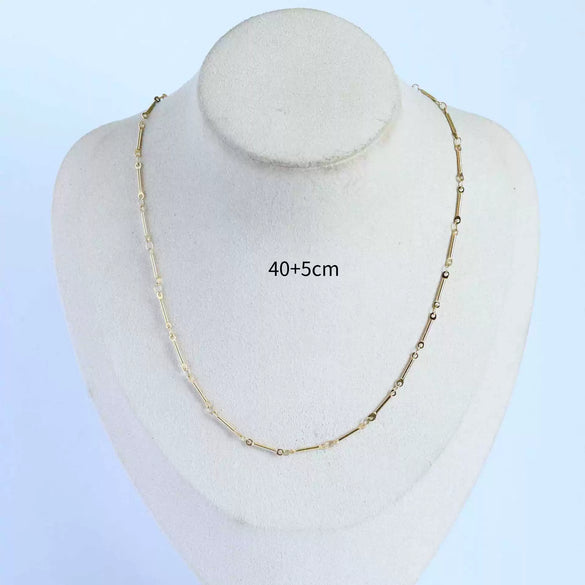 Wholesale Stainless Steel Geometric Ghost Cross Pendant Necklace With Furnace Vacuum Plating