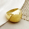Wholesale Stainless Steel Geometric Goldplated Fashion Waterproof Women's Ring