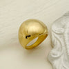 Wholesale Stainless Steel Geometric Goldplated Fashion Waterproof Women's Ring