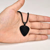 Wholesale Stainless Steel Geometric Guitar Pick Pendant Necklace With Electroplating Fashion Jewelry