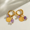 Wholesale Stainless Steel Geometric Hammer Earrings Electroplated For Women