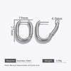 Wholesale Stainless Steel Geometric Handmade Electroplating Trendy Earrings