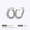 Wholesale Stainless Steel Geometric Handmade Electroplating Trendy Earrings