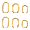 Wholesale Stainless Steel Geometric Handmade Electroplating Trendy Earrings