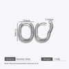Wholesale Stainless Steel Geometric Handmade Electroplating Trendy Earrings