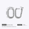 Wholesale Stainless Steel Geometric Handmade Electroplating Trendy Earrings