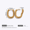 Wholesale Stainless Steel Geometric Handmade Electroplating Trendy Earrings