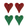 Wholesale Stainless Steel Geometric Heart Earrings For Women With Pvd Electroplating