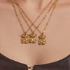 Wholesale Stainless Steel Geometric Heartshaped Bear Pendant Necklace With Electroplating For Women