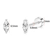 Wholesale Stainless Steel Geometric Heartshaped Electroplated Zircon Unisex Earrings