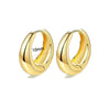 Wholesale Stainless Steel Geometric Heartshaped Electroplated Zircon Unisex Earrings