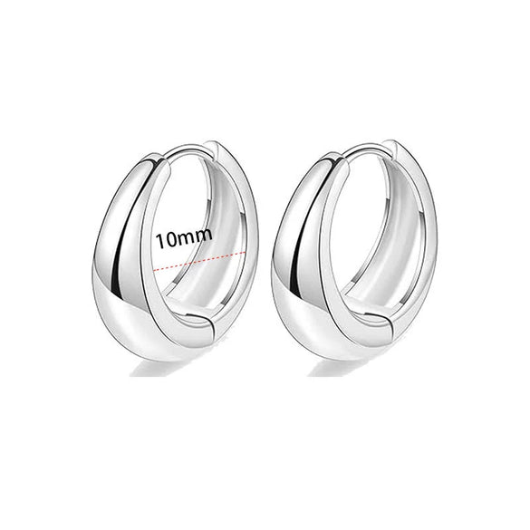 Wholesale Stainless Steel Geometric Heartshaped Electroplated Zircon Unisex Earrings