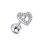 Wholesale Stainless Steel Geometric Heartshaped Stud Earrings For Women