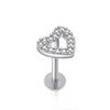 Wholesale Stainless Steel Geometric Heartshaped Stud Earrings For Women