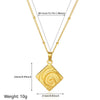 Wholesale Stainless Steel Geometric Hiphop Style Electroplated Tarot Relief Threedimensional Clavicle Chain