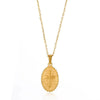 Wholesale Stainless Steel Geometric Hiphop Style Electroplated Tarot Relief Threedimensional Clavicle Chain