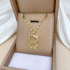 Wholesale Stainless Steel Geometric Hollow Cat Pendant Necklace Unisex Light Luxury Minimalist