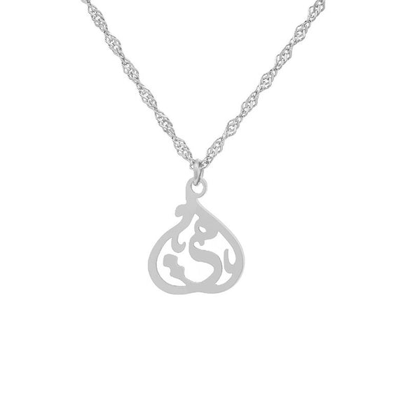 Wholesale Stainless Steel Geometric Hollow O Word Chain Necklace With Electroplating Unisex Simple Versatile Clavicle Chain Personality Cool Style