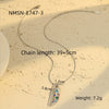 Wholesale Stainless Steel Geometric Horn Pendant Necklace With Colorful Zircon Electroplated Fashion Design For Women