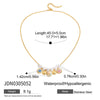 Wholesale Stainless Steel Geometric Imitation Pearl Necklace With Electroplating For Women
