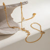 Wholesale Stainless Steel Geometric Ins Style Light Luxury Women's Bracelet With Electroplating