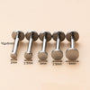 Wholesale Stainless Steel Geometric Inserted Pin Rod Lip Nail Ear Bone Nail Cartilage Earrings Electroplated Puncture Jewelry